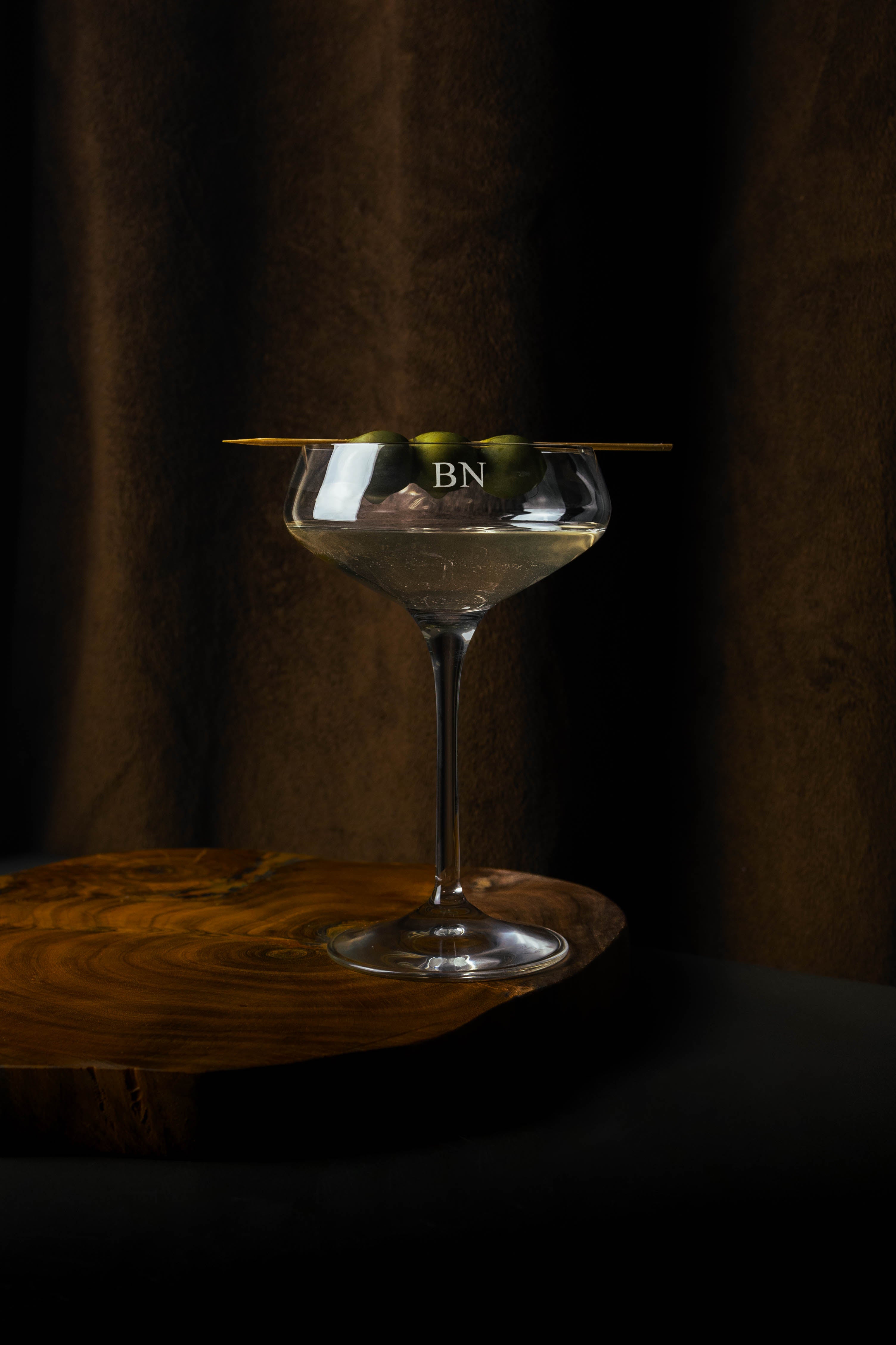 Personalised Martini Glass engraved with initials