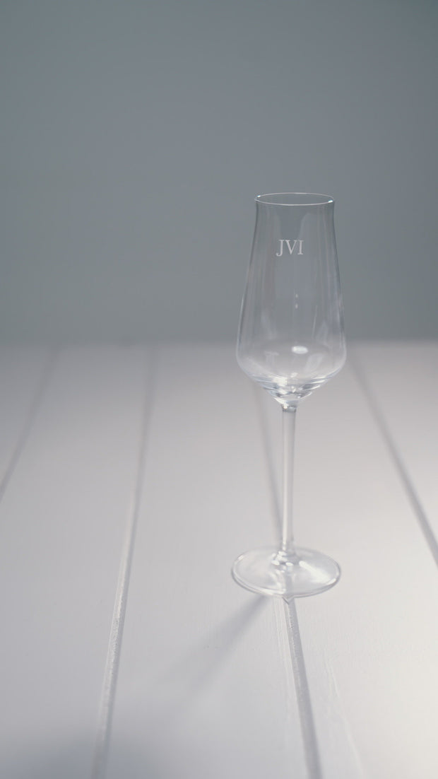 Monogrammed Champagne Flute with initials
