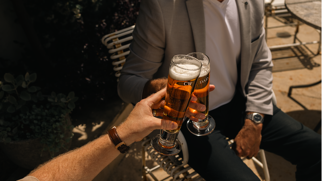 Personalised Beer Glass Set