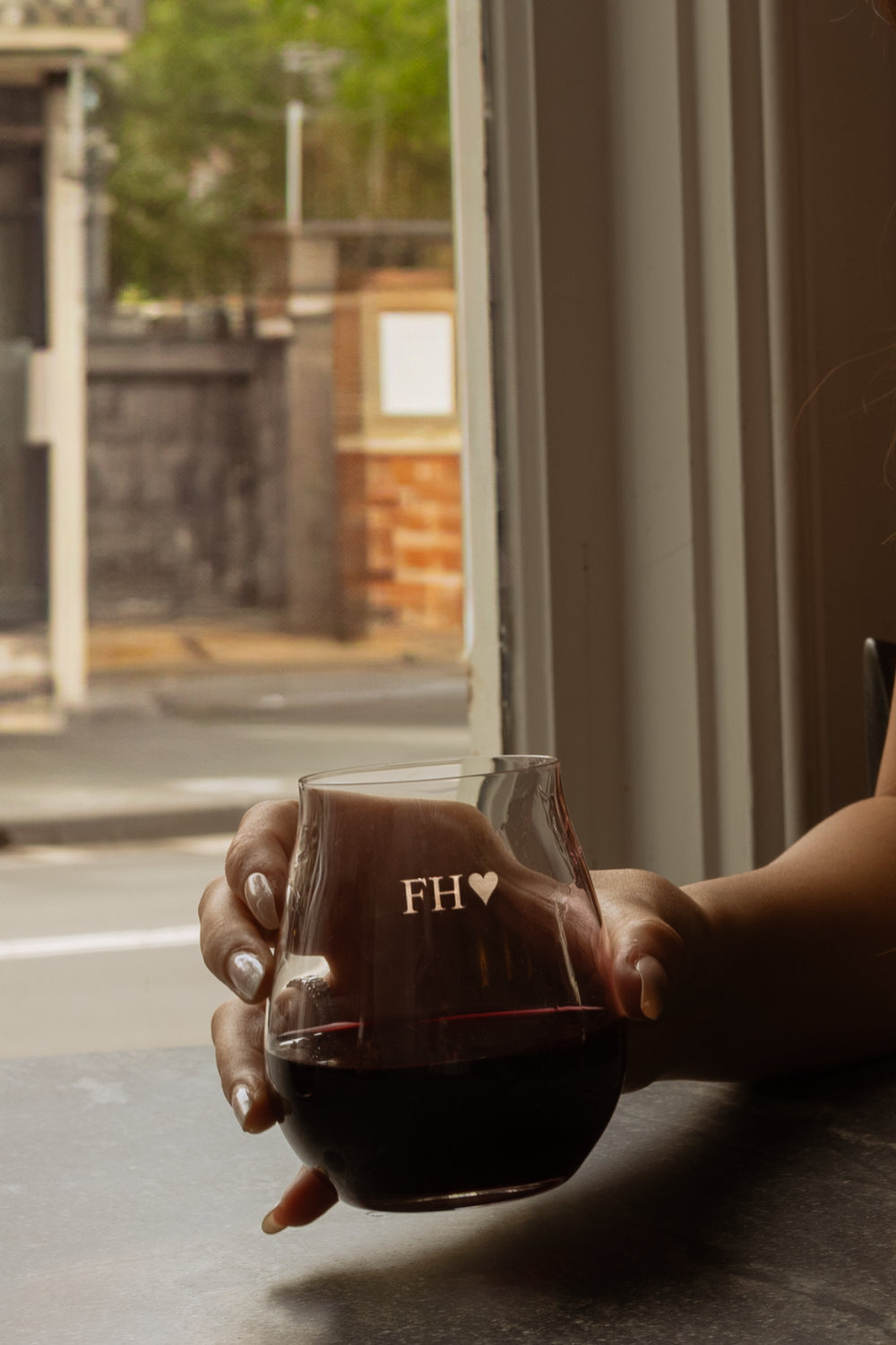 Margot Personalised Stemless Wine Glass