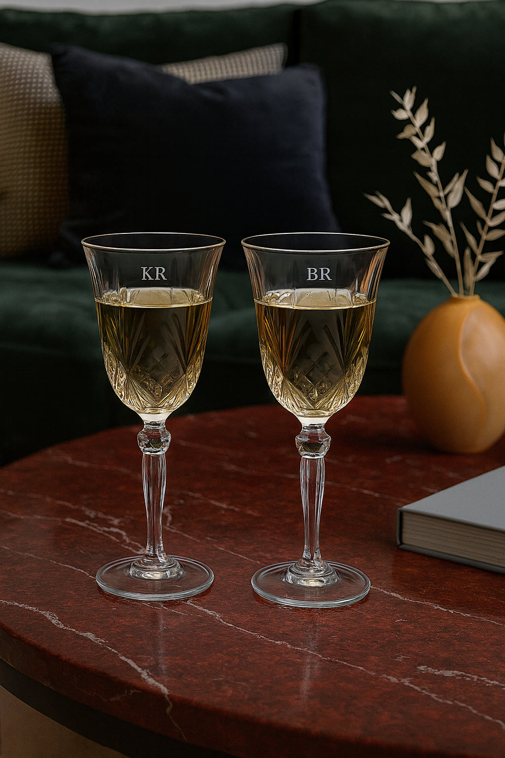 Nouvelle Glass Personalised Glassware Rosie Wine Glass Set