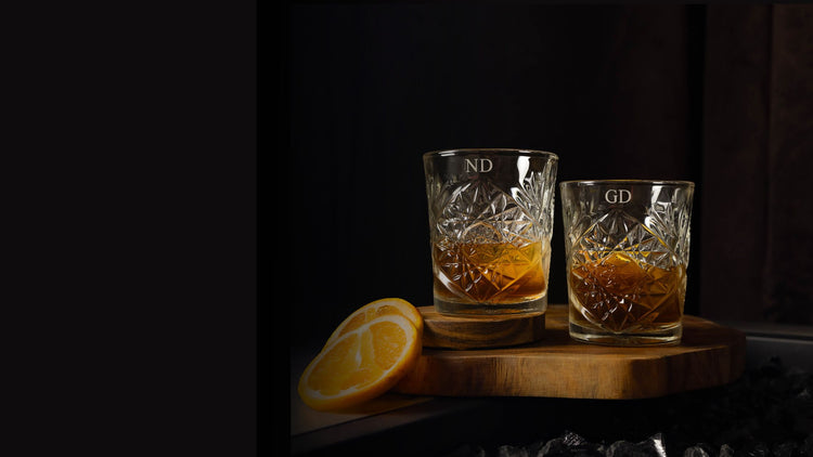 Personalised jacob whisky set with engraved intitials