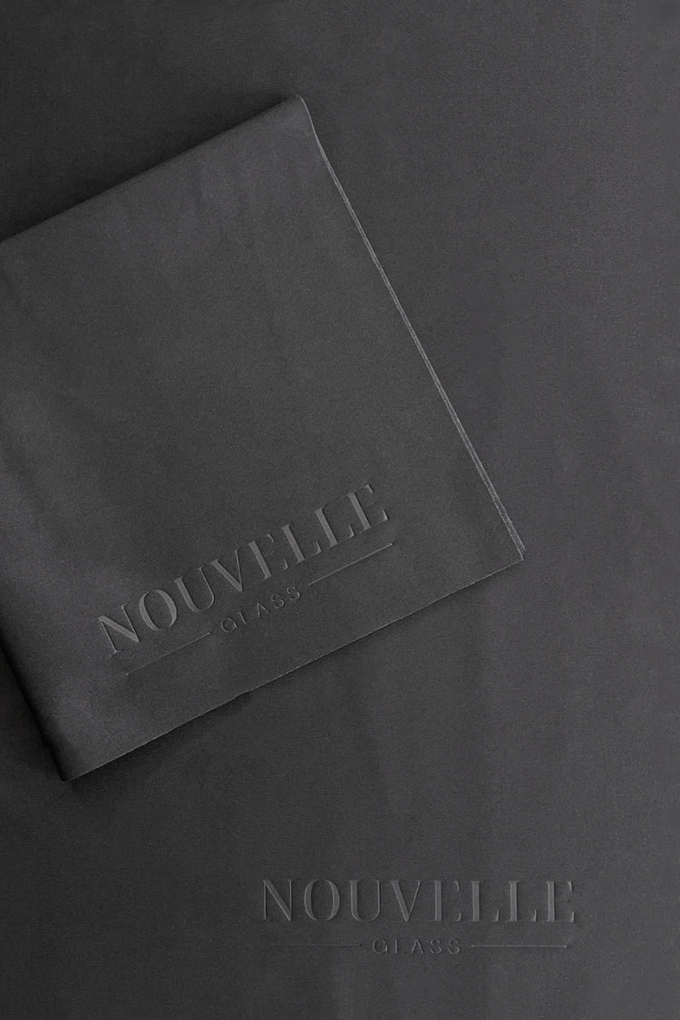 Nouvelle Glass Personalised Glassware polishing cloth