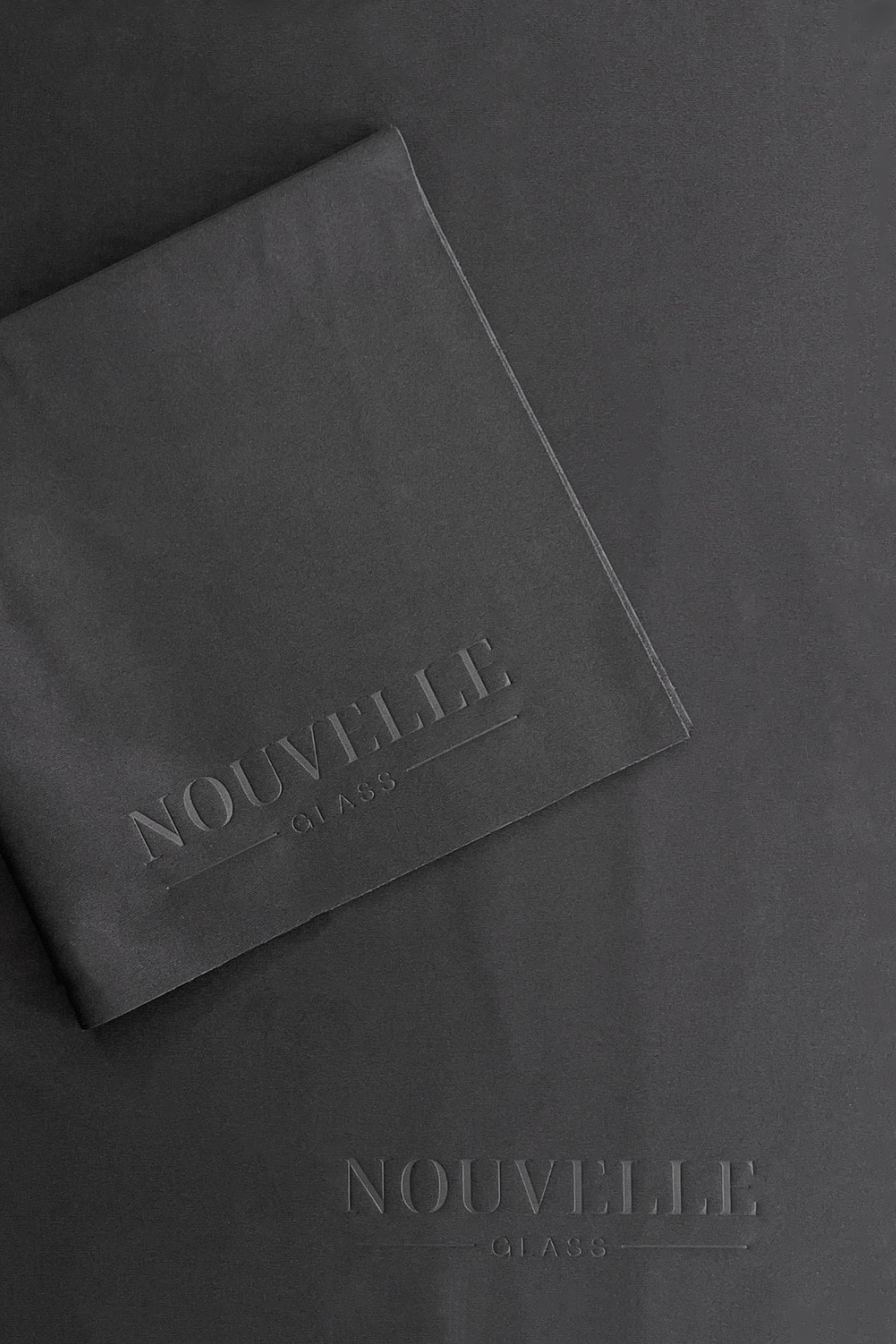 Nouvelle Glass Personalised Glassware polishing cloth