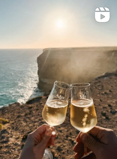 Cheers Lucy Champagne Flutes