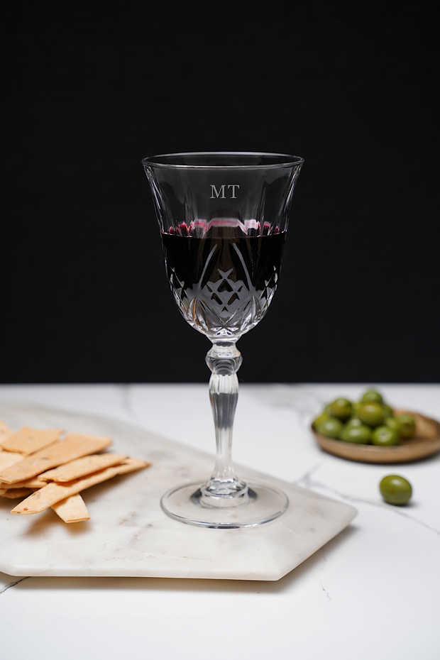 William Wine Glass Personalised Glassware Crystal