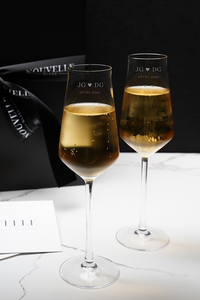Nouvelle Glass Personalised Glassware Anniversary Collection
