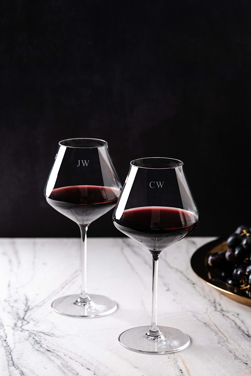 Clancy meget beton Ruby Red Wine Glass Set | Personalised & Engraved Glassware – Nouvelle Glass